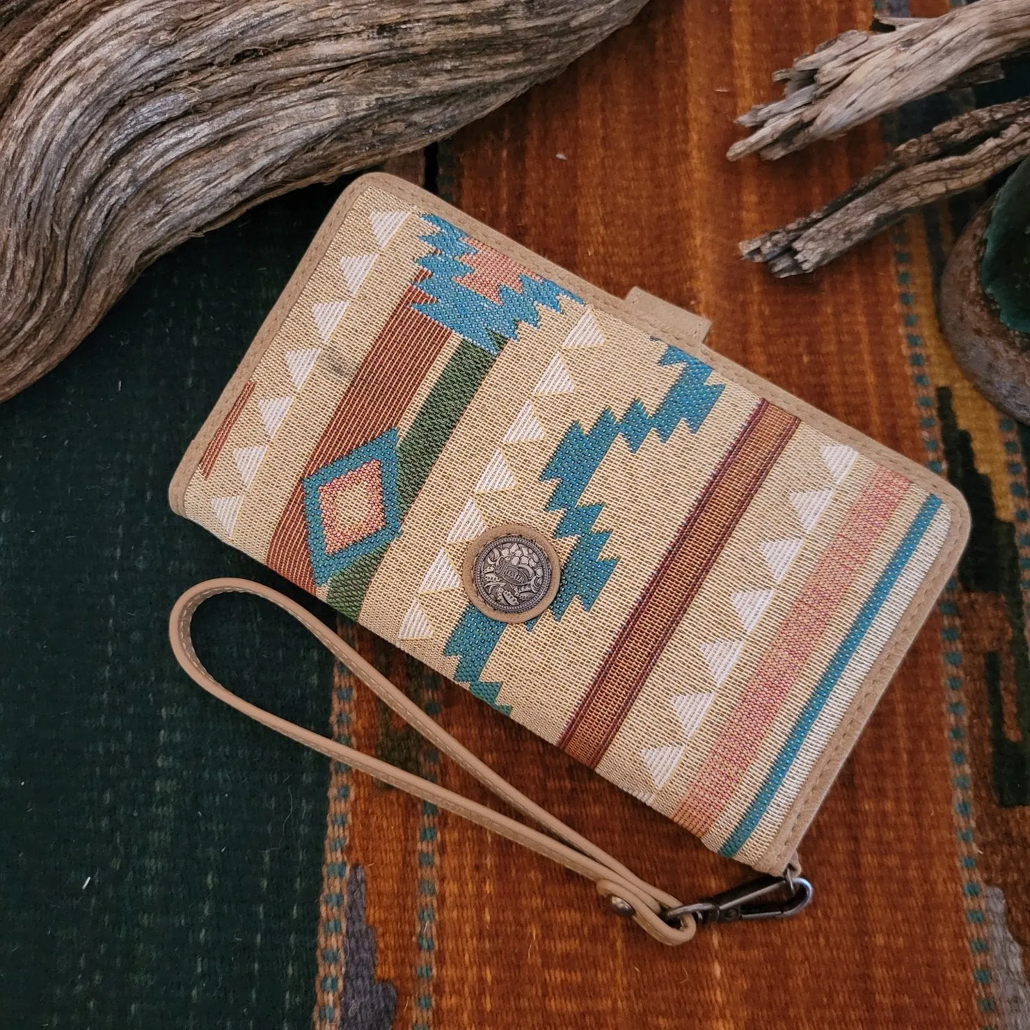Women's Jacquard Concho Slim Wallet by Justin 24018516W