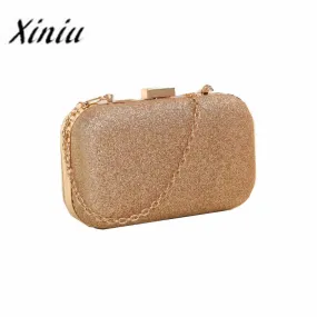 Xiniu women messenger bags small crystal handbag evening chain bag Evening Party Banquet girls shoulder bags bolsos mujer #YHES